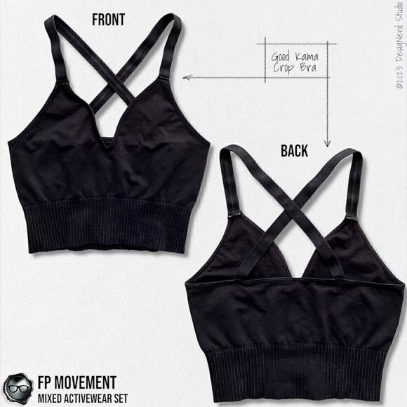 FP MOVEMENT SET: HAPPINESS RUNS LONG TANK + GOOD KARMA CROP BRA + PRAJNA SHORTS - Picture 7 of 16